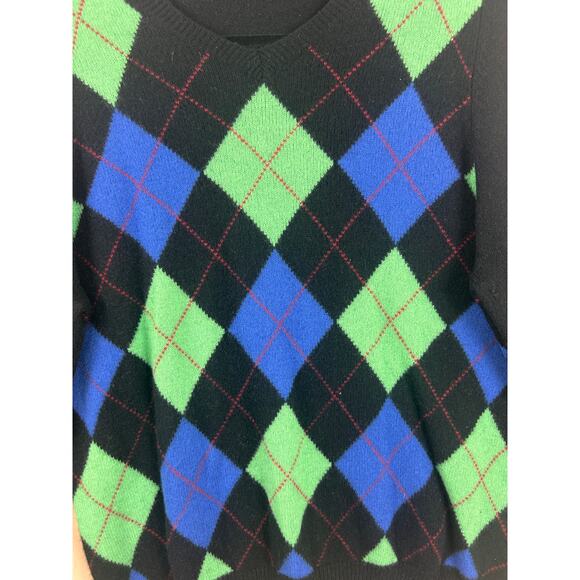 Polo Golf Ralph Lauren Men’s Argyle Merino Wool Sweater Medium - Picture 7 of 8